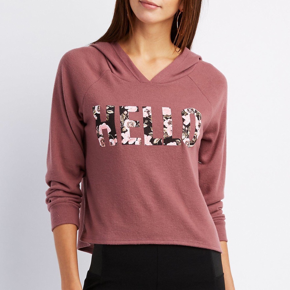“Hello” Hoodie from Charlotte Russe